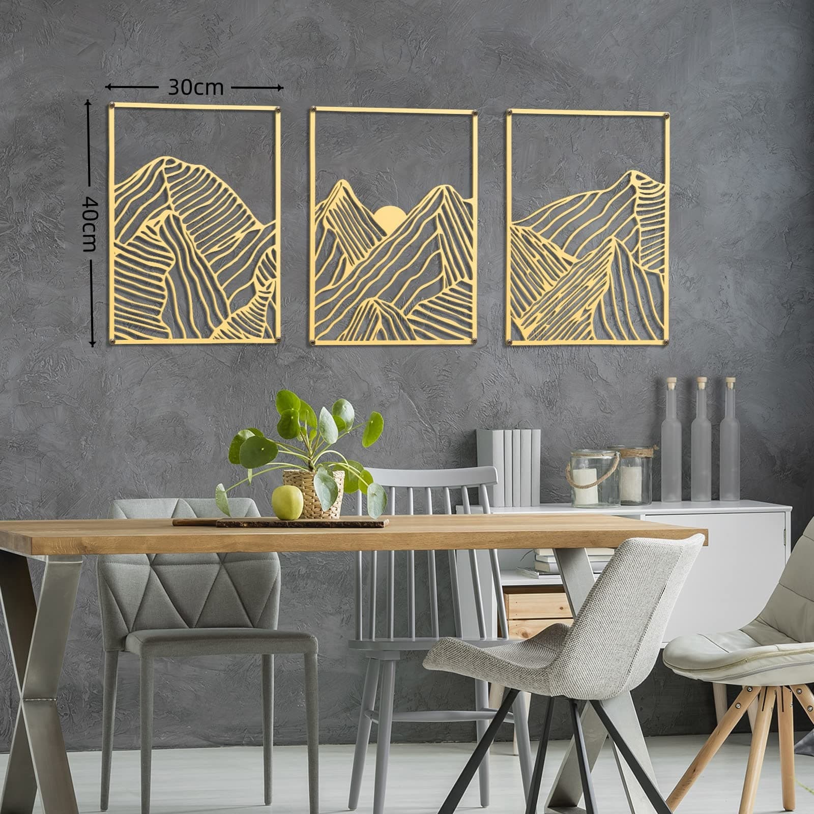 New Cross-Border Iron Art Wall Decor for Home, Metal Wall Hanging Creative Wall Art