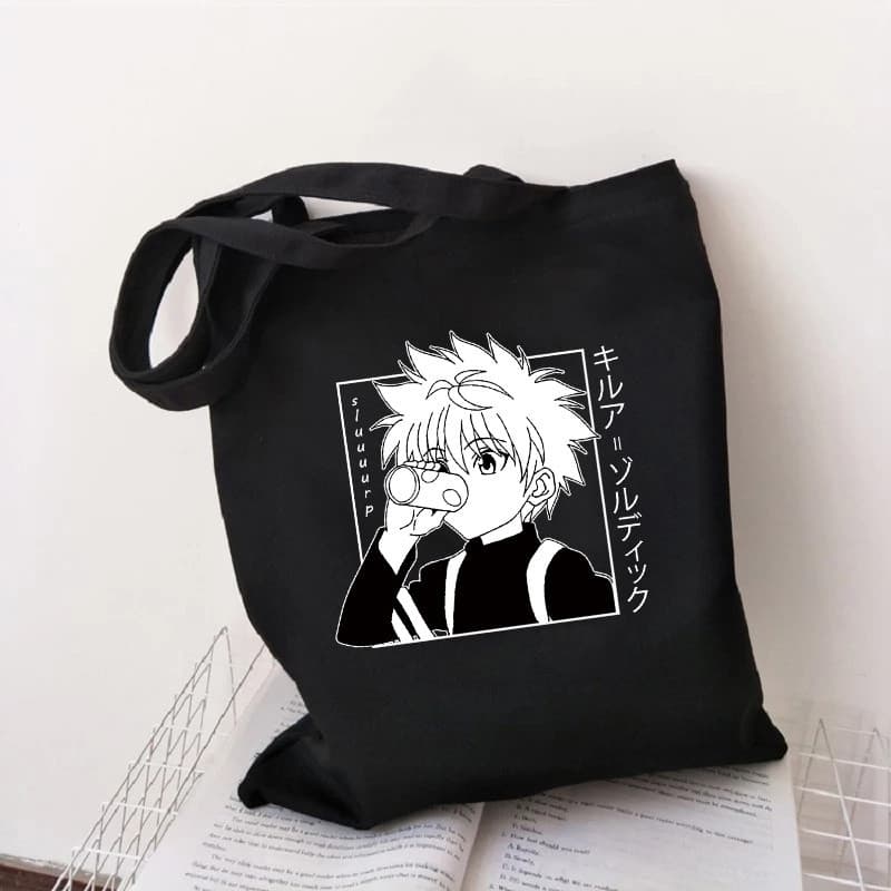 Cross-border trade Anime Hunter X Hunter printed canvas bag Harajuku shoulder bag handbag shopping tote