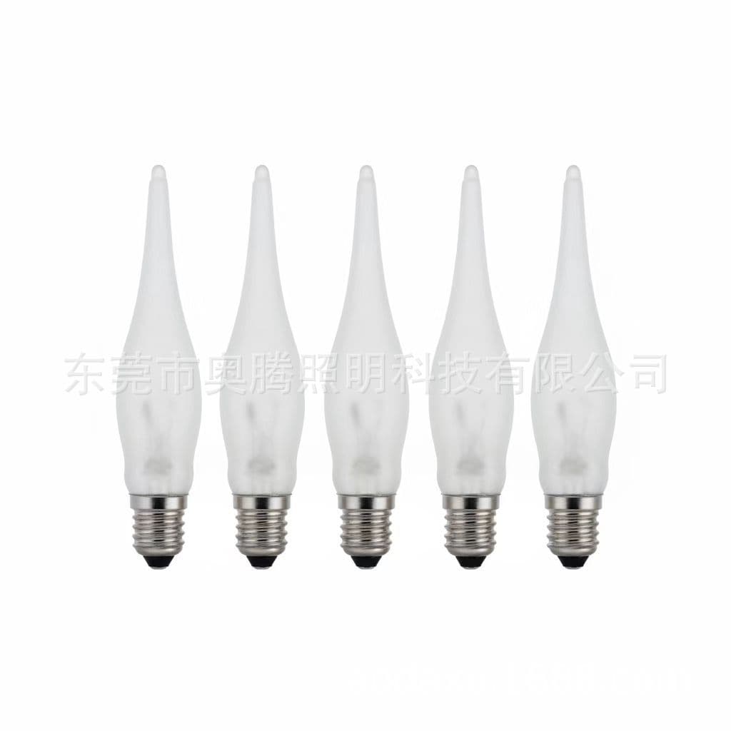 Retro Candle Bulb, C16 Straight Tail Bulb, E10 Base 240V7W Frosted Incandescent