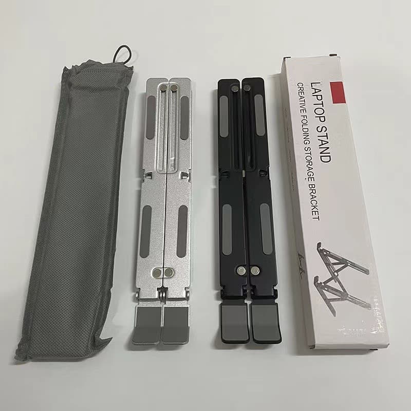 Cross-border Foldable Aluminum Alloy Laptop Stand for Portable Storage and Height Adjustment
