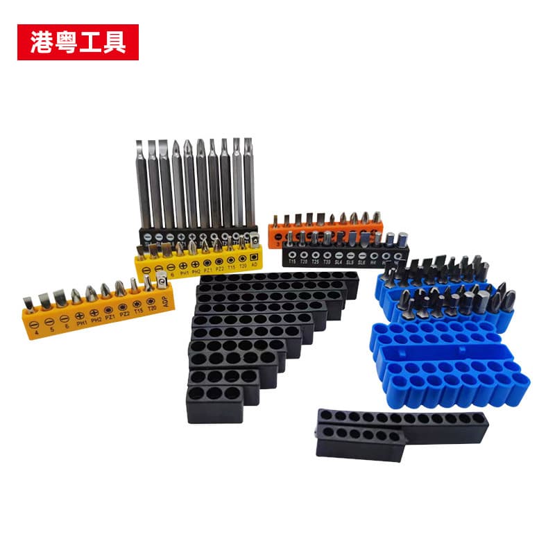 Bit Holder Strip 6.35mm Impact Wrench Hex Shank Storage Box 3/10/12/32 Hole Stand Socket Adapter