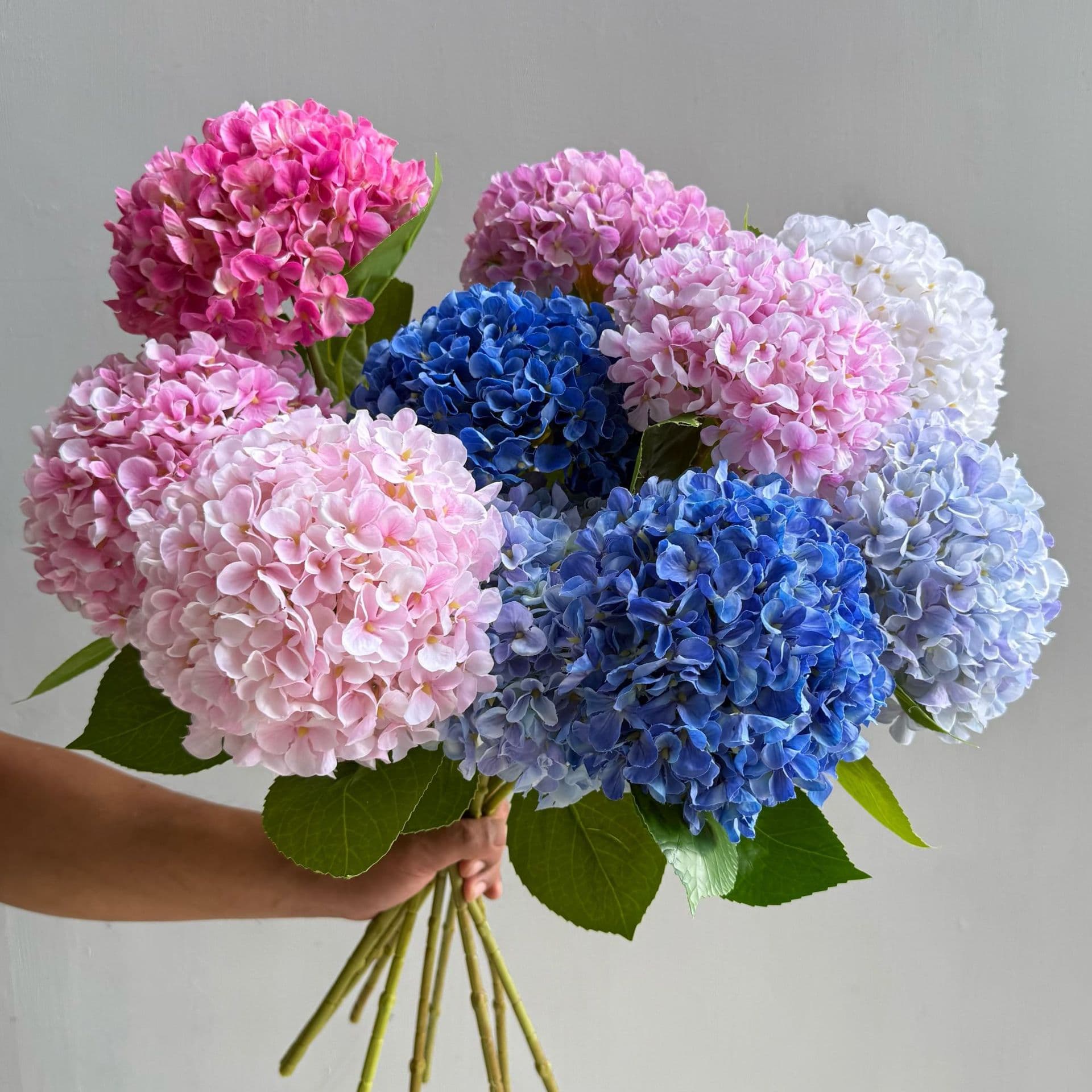 High-Quality 216-Piece Single-Stem 3D Printed Hydrangea Home Decoration Wedding Photography Landscaping Arrangement Artificial Flowers Fake Flowers