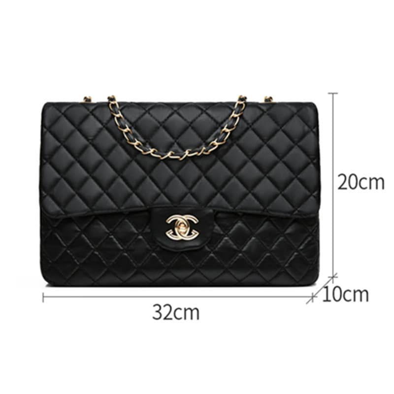 Women's Quilted Chain Shoulder Bag, Chic Fragrance Style, 2025 New Trendy High-End Large Capacity Handbag, Fashionable Single