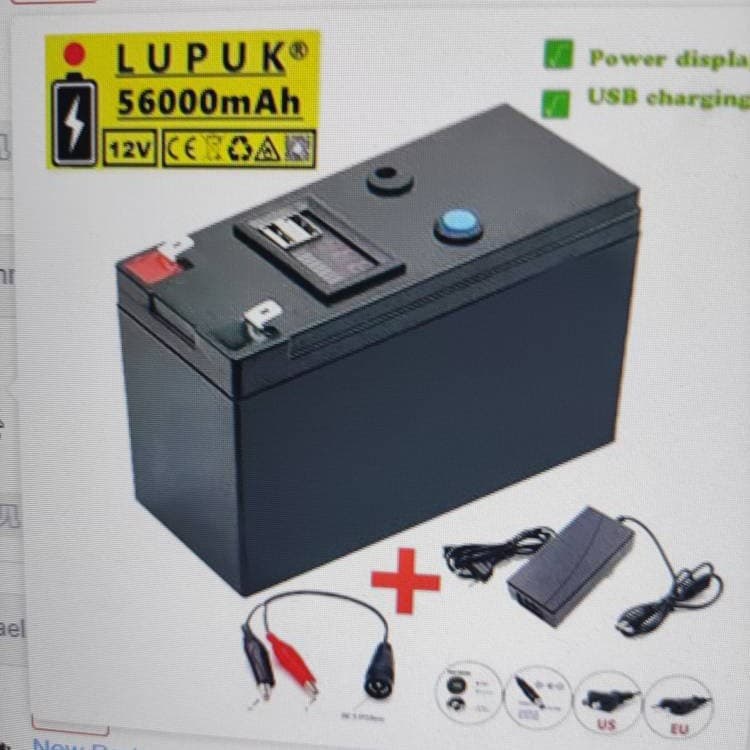 12V 56Ah 3S6P 18650 Lithium Battery Pack for Sprayer, Cart, Kids Electric Ride-On Car