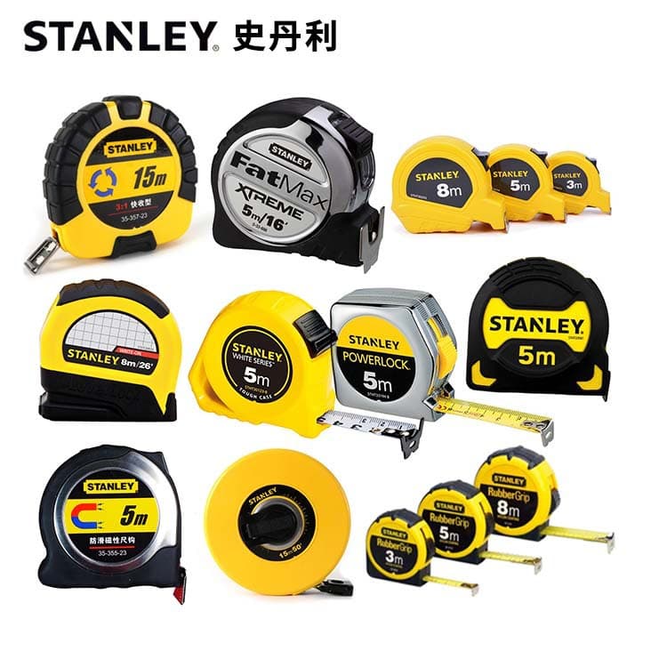 Stanley Steel Tape Measure 5m 7.5m 8m Plastic Reinforced Wide Metric Tape Measure Box Tape Folding Rule 3m Stainless Steel Lu Ban Rule