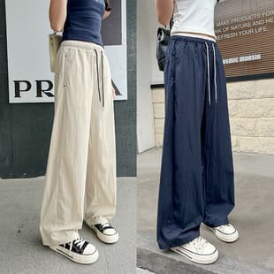 Girls Pants Summer Thin 2026 New Curved Leg Pants Big Girl Junior High School Student Quick-Dry Mosquito Repellent Straight Casual Pants