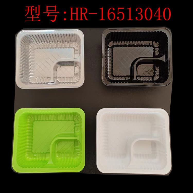 Factory supply disposable multi-color plastic food trays for chips/fries (Model: HR16513040)