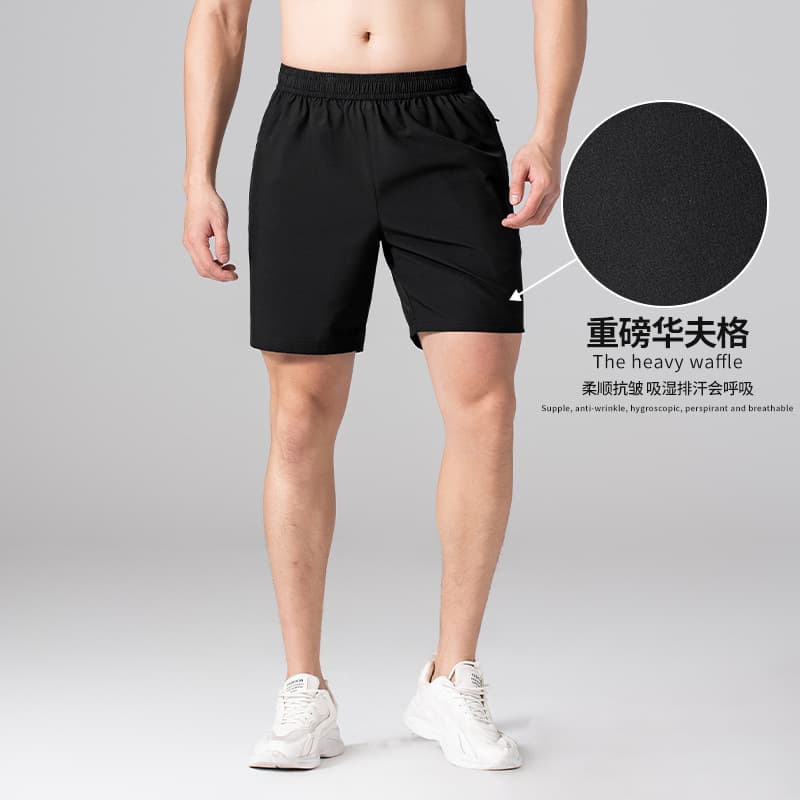 Cross-border Summer Quick-Dry Shorts Men's Sports 4-Inch Shorts Running Fitness Shorts Men's Beach Shorts Casual Mid-Length Pants