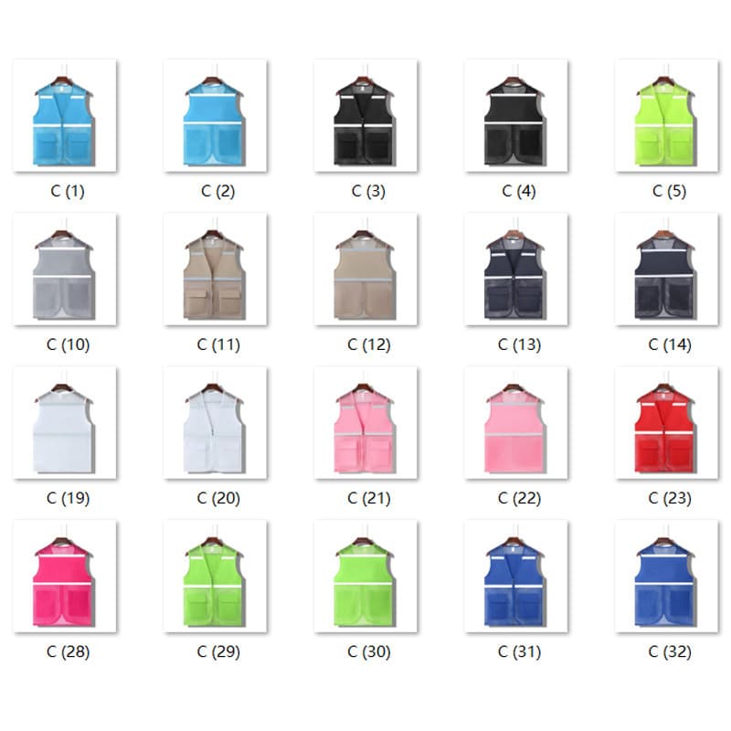 Reflective Mesh Vest with Printed Logo, Red Mesh Vest, Breathable Public Service Advertising Children's Safety Vest