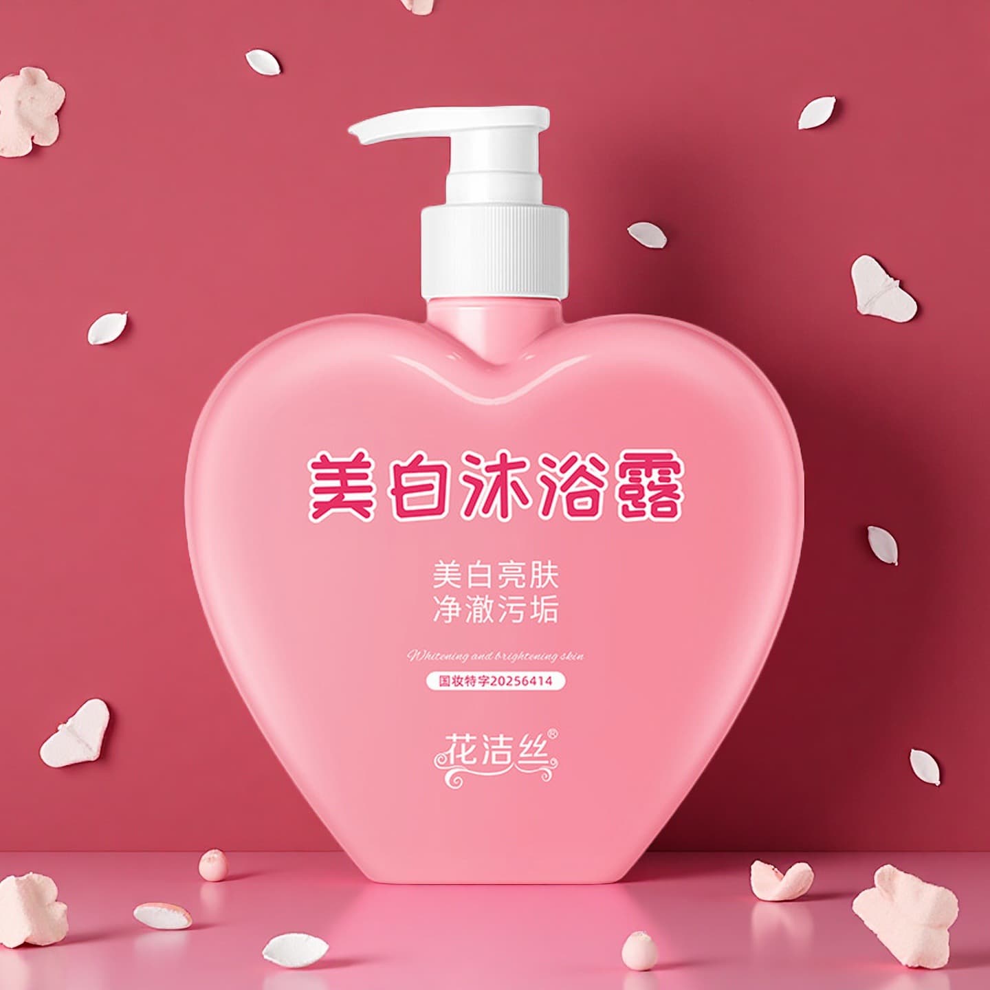 Whitening body wash cleanses and improves dullness