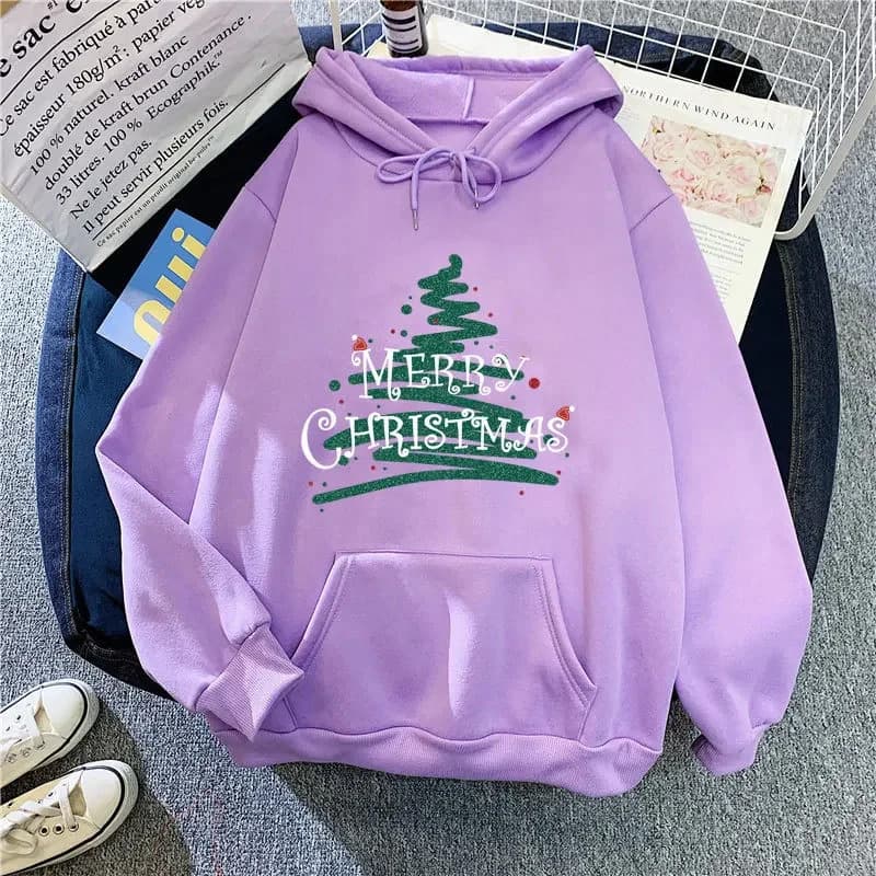 [Cross-border EU Size] Christmas Women Hoodies Pullover Fashion Printed