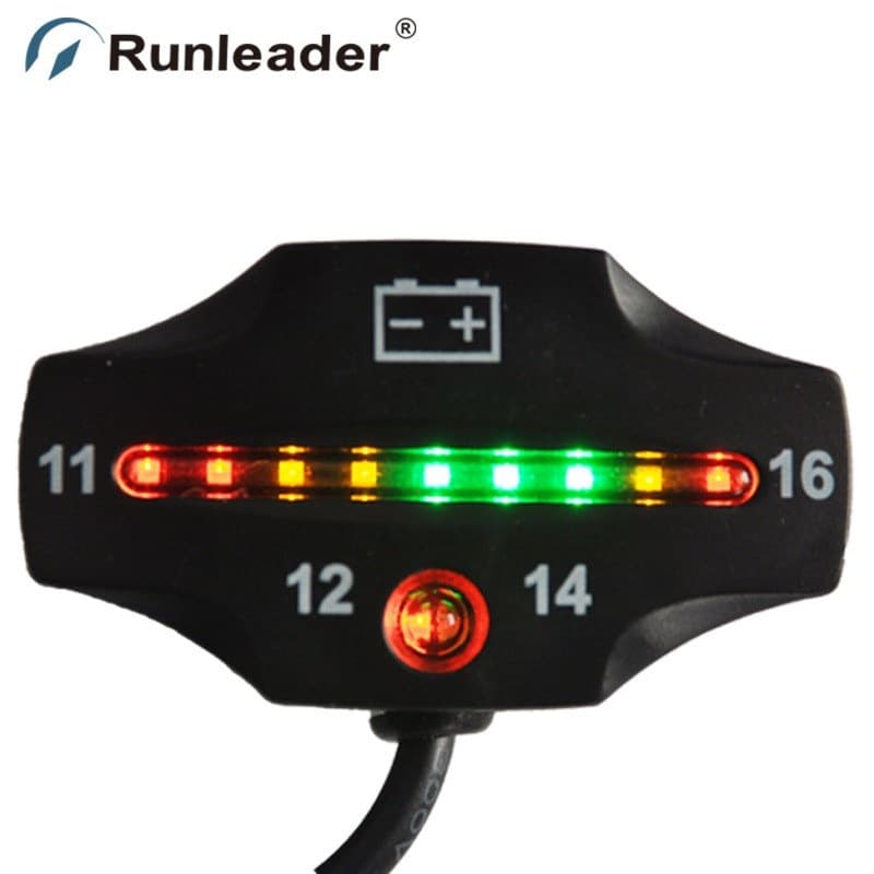 LED Indicator Light Battery Display 12V Electric Vehicle Lead-acid Battery Capacity Display Meter