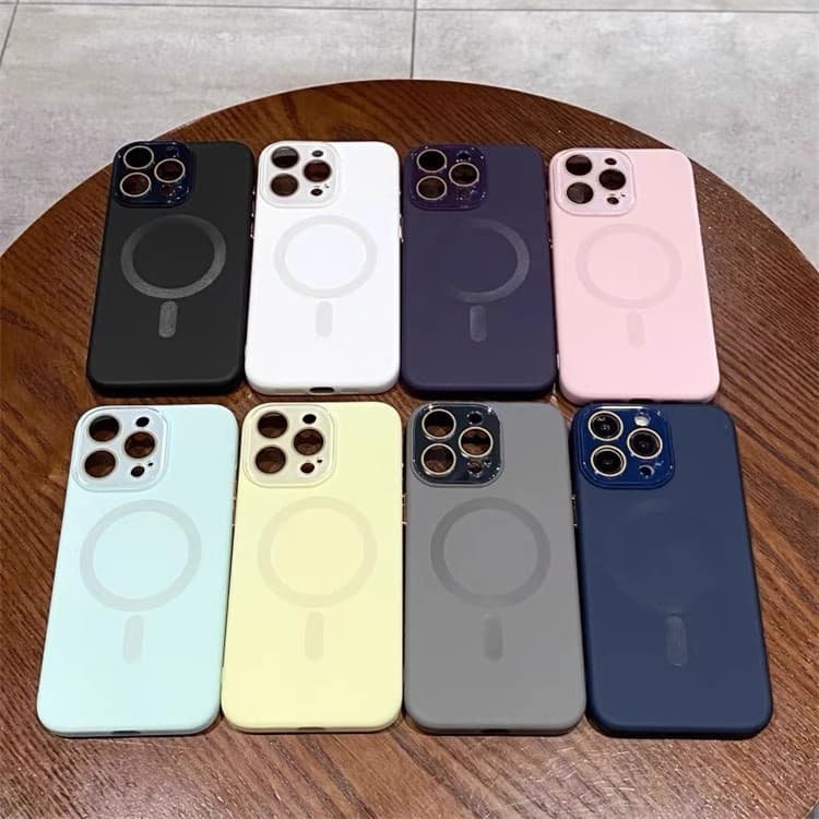 Liquid Silicone Magnetic Case Compatible with iPhone 17 Pro Max, iPhone 15 Nano Full Coverage Protective Case