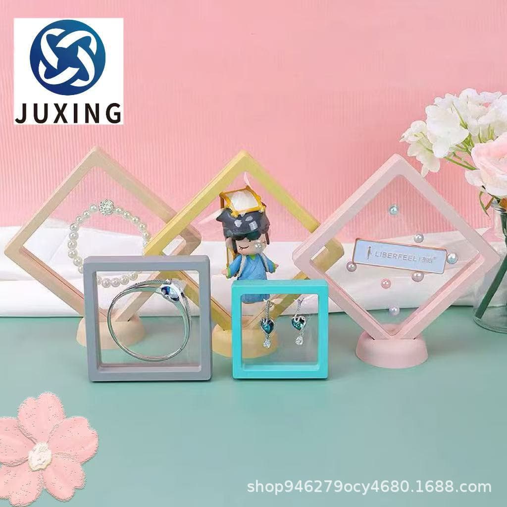 Transparent Pe Film Display Box Small Commodity Suspension Packaging Box Jewelry Ring Bracelet Box Gift Box Storage