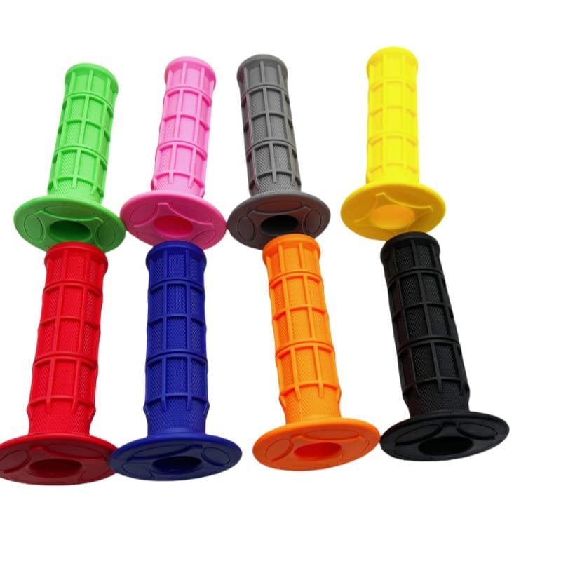 Motorcycle modified anti-slip grip cover TPR soft silicone checkered grip multi-color universal handle rubber scooter