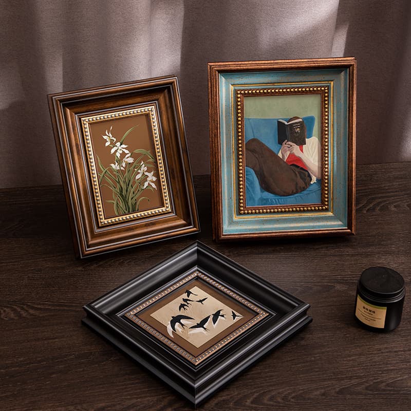American retro European style plus washed photos to make photo frames and stand 6 inches to 10 inches wall hanging picture frames in any size