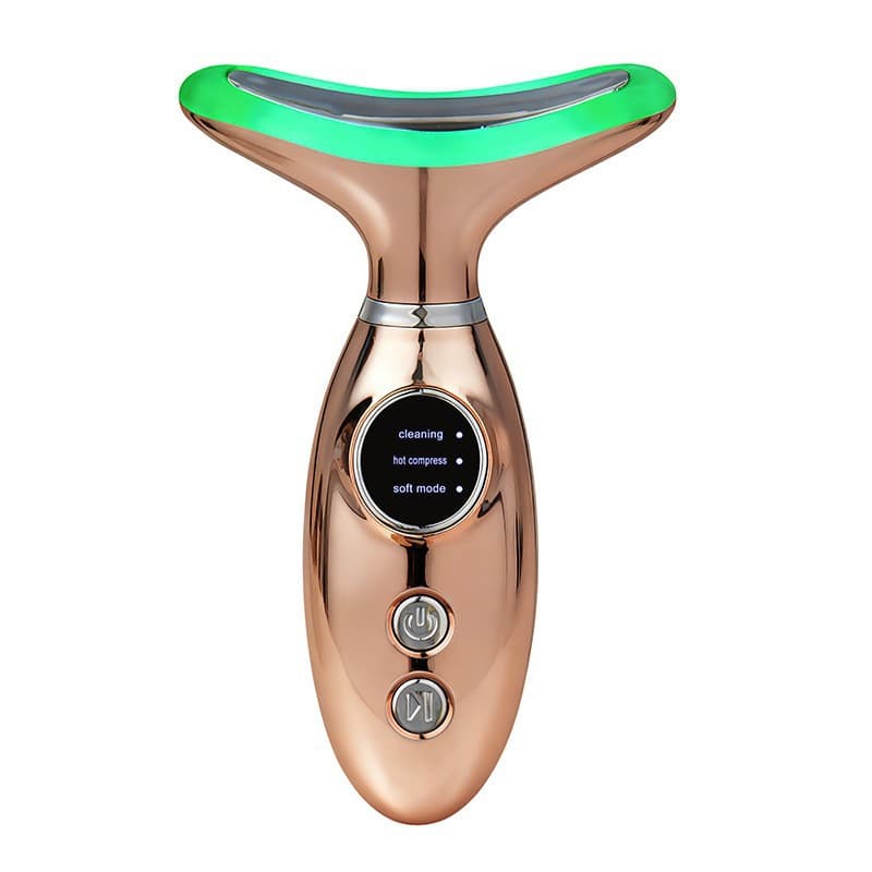 Cross-border Eye Beauty Device Eye Massager with Heat Therapy, Facial and Neck Wrinkle Lifting, Vibration, and Color Light Beauty Massager