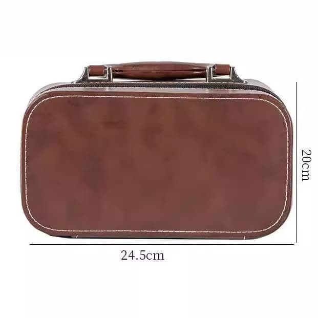 Travel tea set bag, without cotton padding, portable and easy to store.