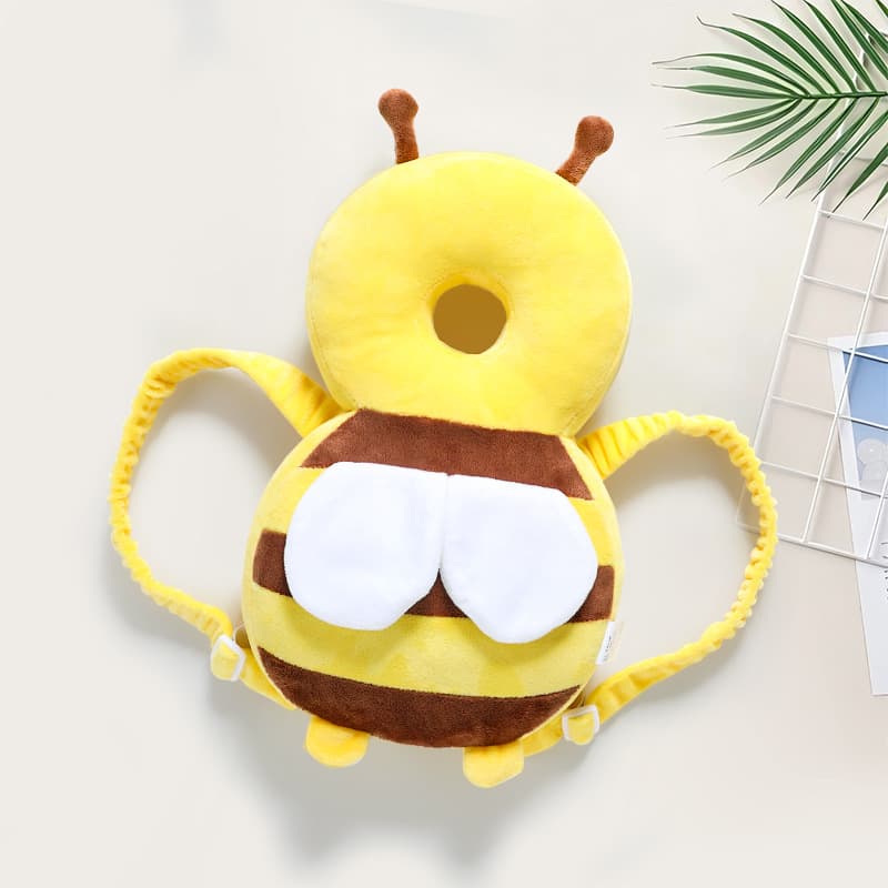 Baby Walking Head Protection Pillow Infant Learning to Walk Anti-fall Pillow Breathable Head Guard Pad Little Bee Anti-fall Head Pillow