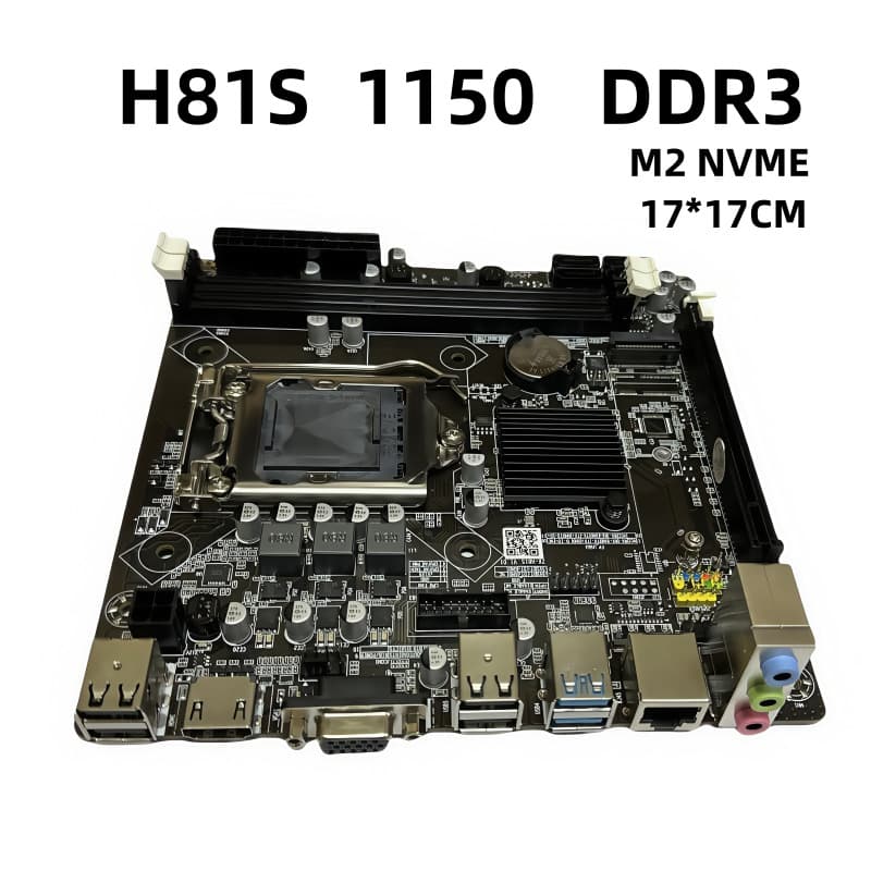 New H81S Desktop Motherboard with HDMI, LGA 1150, DDR3, Supports i3/i5/i7 CPU, M.2