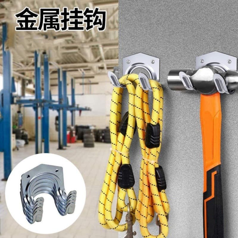 Cross-border Tool Hooks Wooden Board Hooks Hardware Tool Room Hooks Creative Mop Water Pipe Hooks
