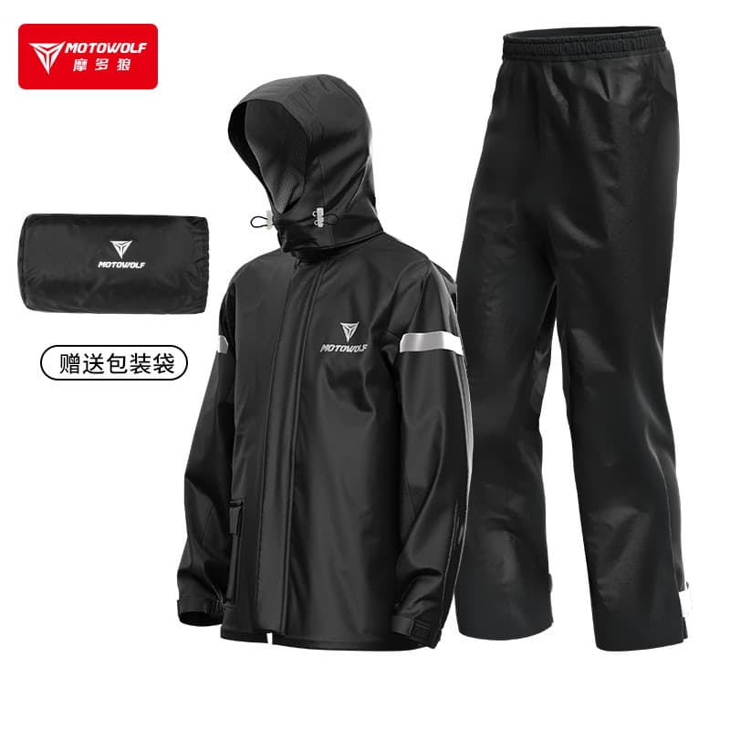 Portable Outdoor Motorcycle Raincoat Set Lightweight Waterproof Knight Rider Raincoat Easy To Carry Motorcycle Safety Equipment
