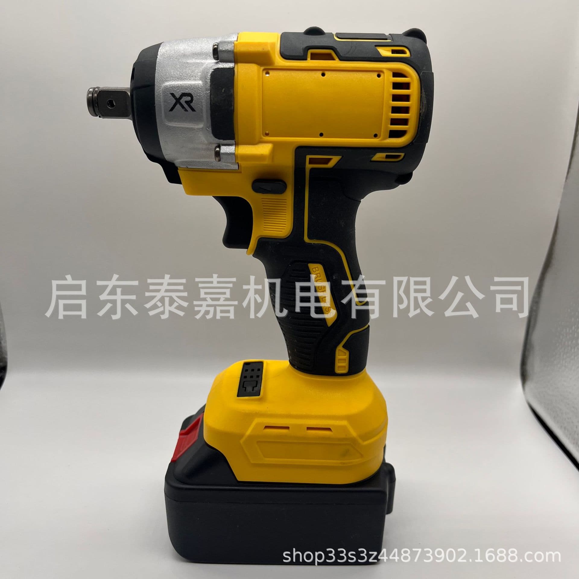 High-power brushless electric wrench, high-torque woodworking and auto repair tools, lithium-ion rechargeable impact wrench, screwdriver