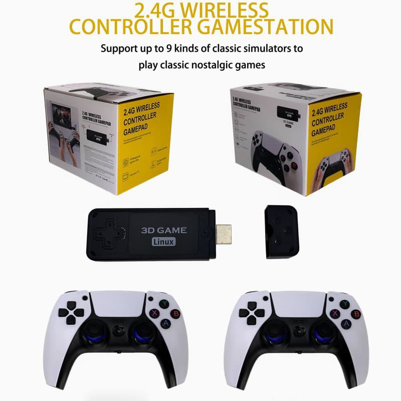 Cross-border U9 Pro Game Console 4K HD 2.4G Wireless TV Console PSP Home TV Game Console 3D