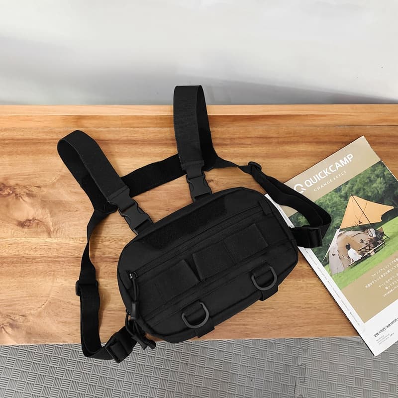 Luya bag tactical small chest bag camouflage waist bag multi-functional outdoor riding chest bag men's sports vest backpack
