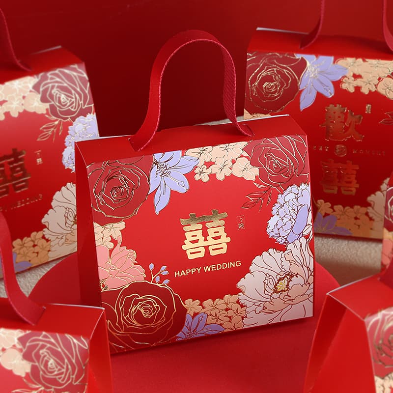 Wedding Candy Box 2025 New Candy Packaging Box Wedding Favor Gift Box Empty Box Engagement Premium Candy Bag