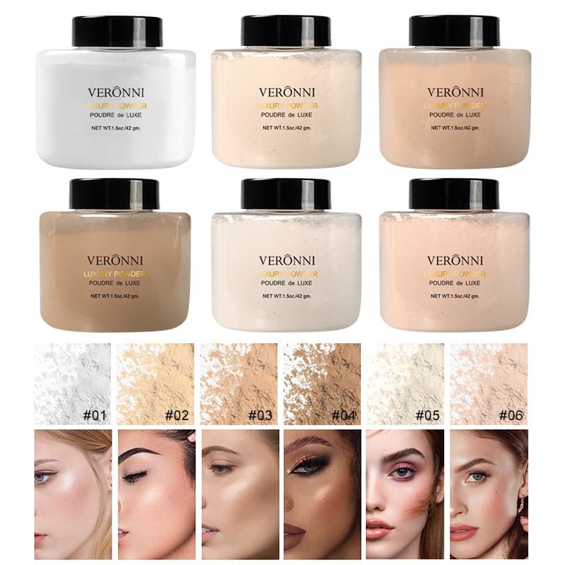Veronni Banana Powder Loose Setting Powder Control Oil Sweat Proof Makeup Protection Beauty Enhancing 4 Colors Available