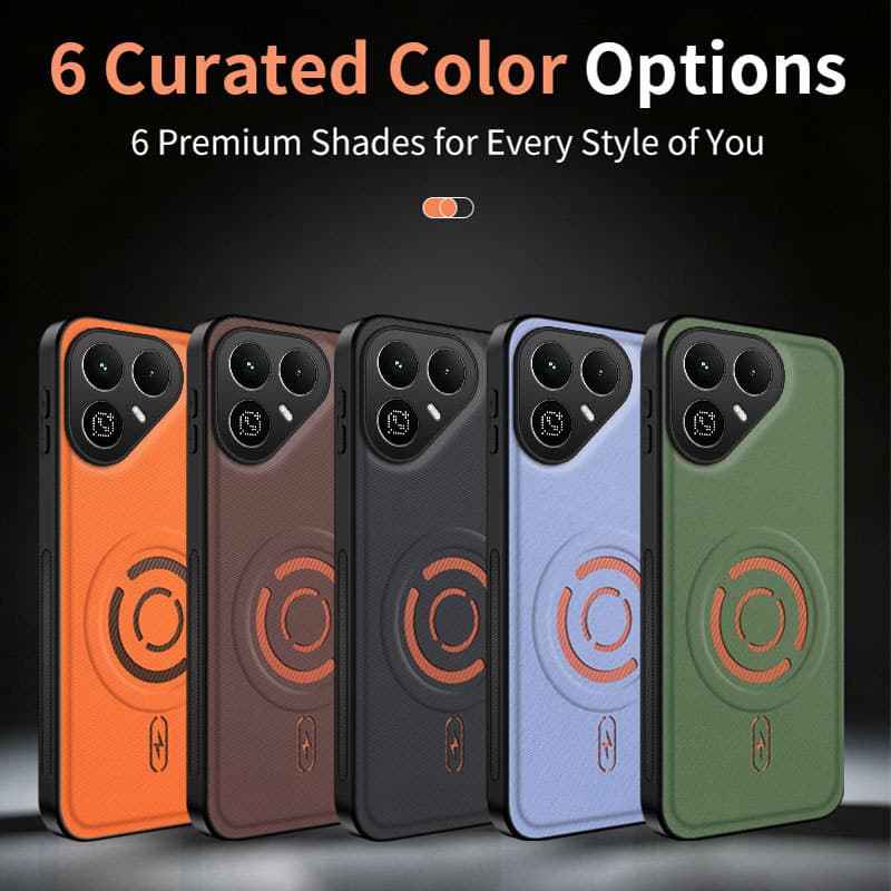 For Tecno POVA 8 Tech Fabric Texture Magnetic Phone Case, Smart 20 Leather Anti-Drop GT50 Pro Protective Cover