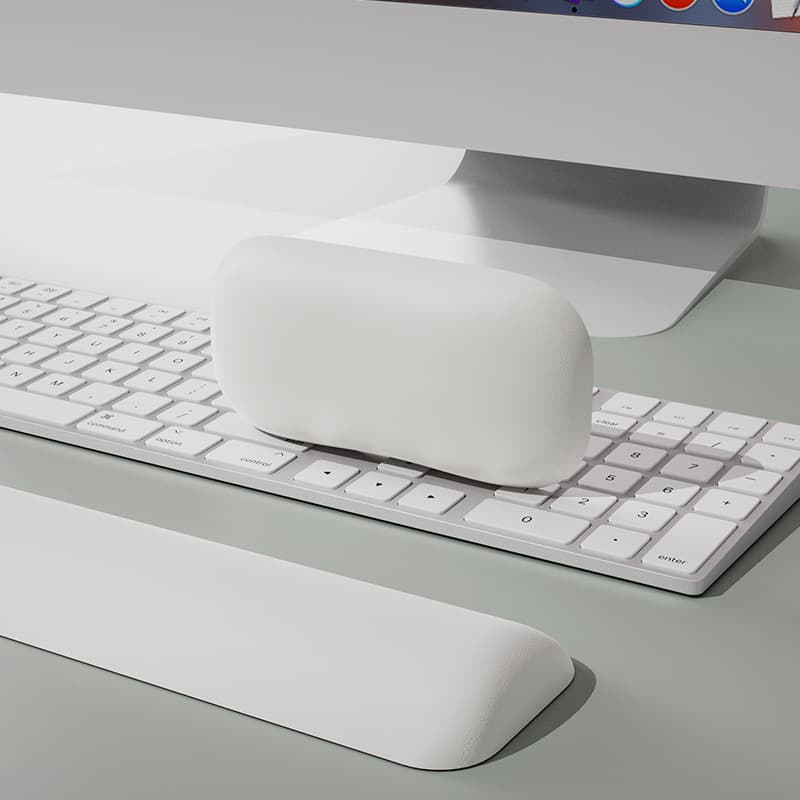 Mechanical Keyboard Wrist Rest, Memory Foam, Mouse Pad, Wrist Support, Wrist Pad for Women, Anti-Slip Design for Men