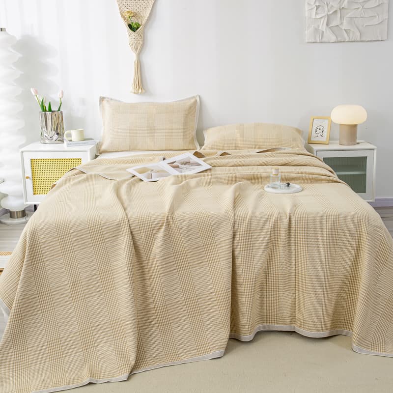 Factory Wholesale Retail Linen Cooling Mat Three-Piece Set Summer Air-Conditioning Bed Mat 1.8m Single Double Cooling Mat