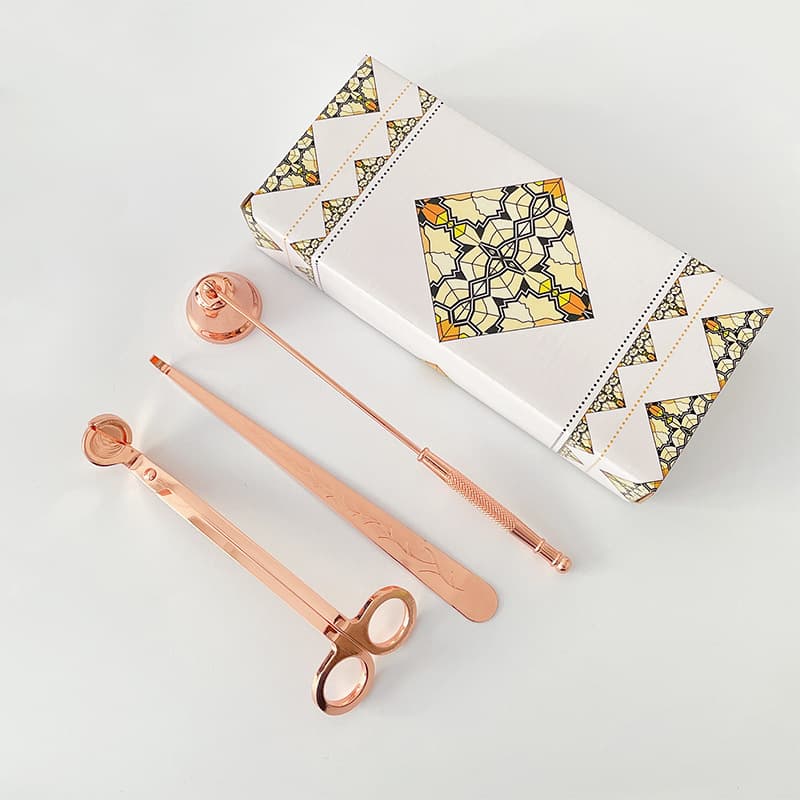 Modern Minimalist Aromatherapy Candle Tools, Stainless Steel Candle Scissors Snuffer Tool Set Lighter Wholesale