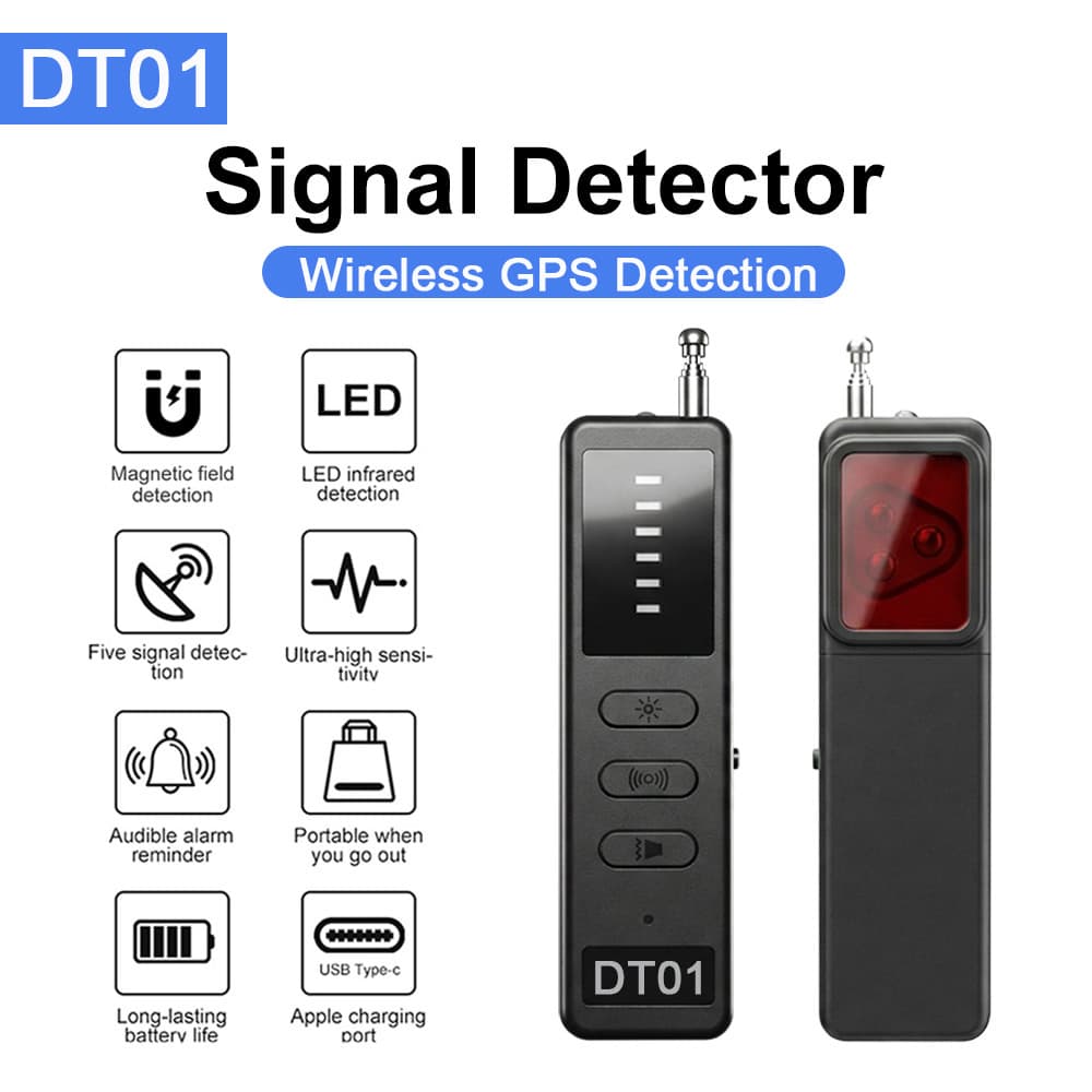Cross-border DT01 Camera Detector Wireless Signal Detector Anti-Spy Anti-Eavesdropping Anti-GPS Tracking