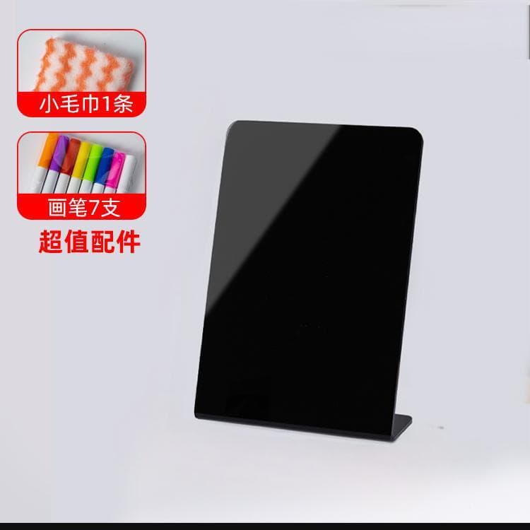 Acrylic Desktop Small Blackboard for Street Stalls, Erasable Price Board, Advertising Sign Display Board, Message Board, 1 Piece Minimum Order