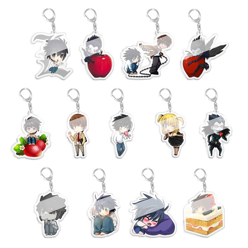 Death Note Anime Acrylic Keychain - Yagami Light and L Character Collection Gift