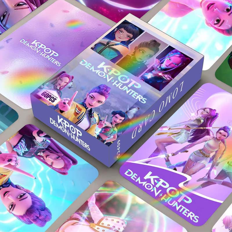 60 Laser Holographic Cards - Witch Hunter Team Double-Sided Small Cards LOMO Cards Anime Merchandise Photo Collection Cards