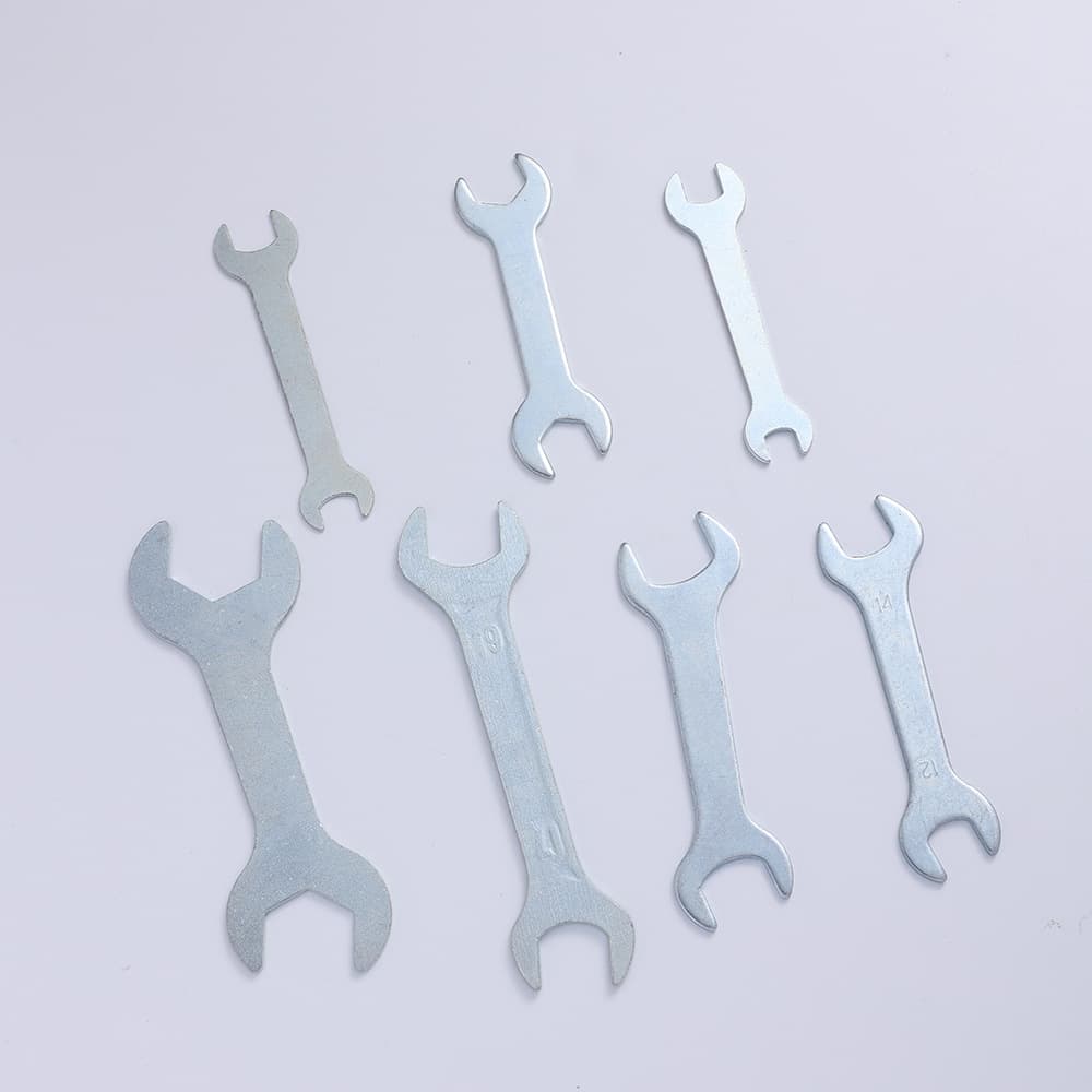 Wholesale ultra-thin sheet metal stamped open-end wrenches, manual torque double-ended open-end wrenches, disposable hardware accessories and tools