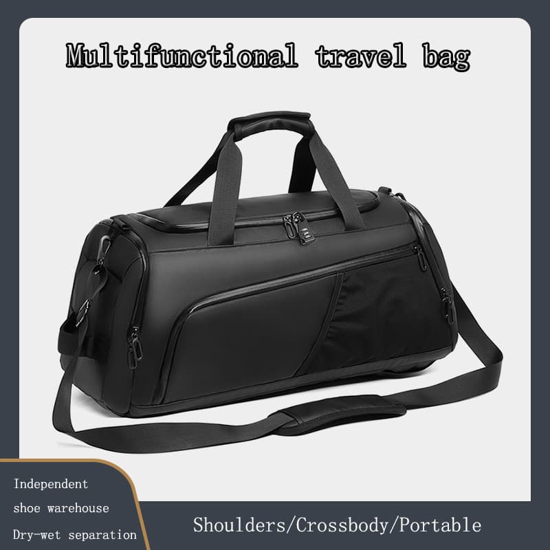 Men's Advanced Waterproof Gym Duffle Bag with Shoe Compartment