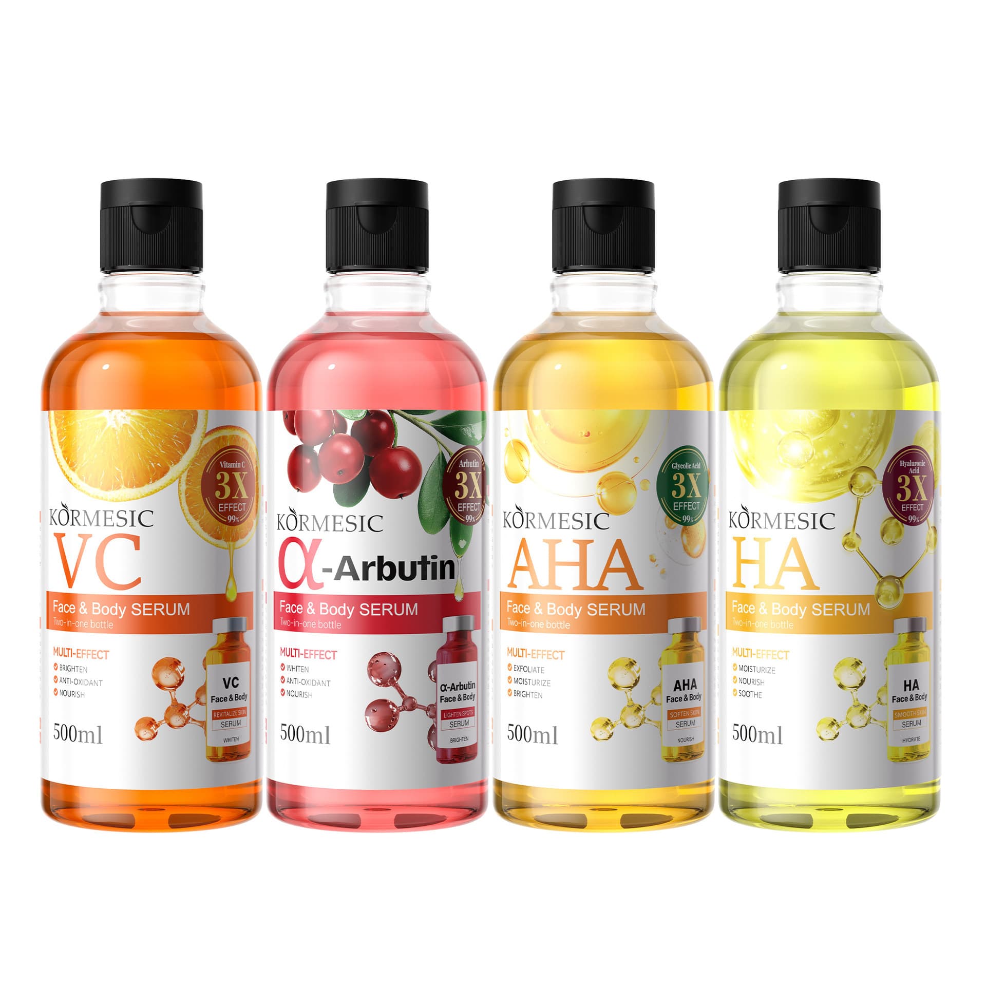 Cross-border AHA Serum KORMESIC Arbutin Gentle Hydrating Brightening Serum Foreign Trade Manufacturer Wholesale