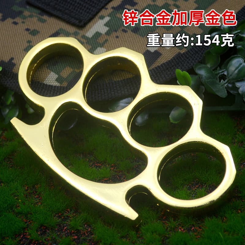 12mm Thickened Knuckle Duster Four-Finger Ring Four-Finger Knuckle Glove Knuckle Buckle Cross-Border Finger Ring Knuckle Ring Vehicle Equipment Window Breaker Hammer
