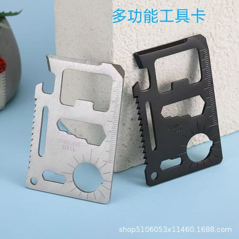 Card Knife Multifunctional Tool Card Knife Card Military Card Fan Knife Spot Outdoor Camping Tool Card Swiss Army Knife Card