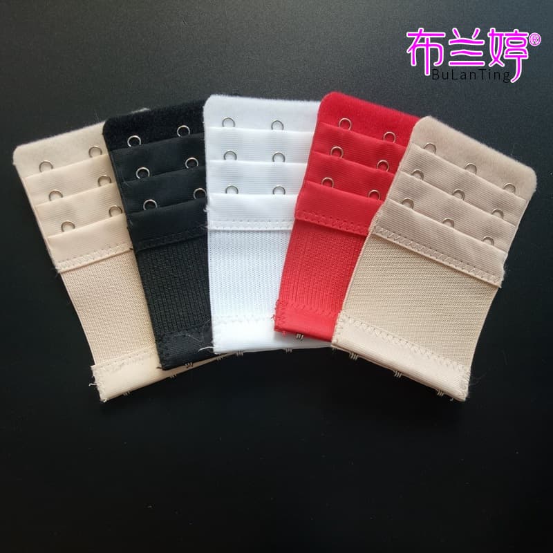 Elastic Three-Row Three-Hook Bra Extender, Stainless Steel Bra Back Extension Clasp, Bra Buckle