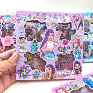 K-POP Demon Hunter Girl Group 100 Sticker Gift Box, Non-Repeating Decorative Journal DIY Stickers, Viral 2025 New Style