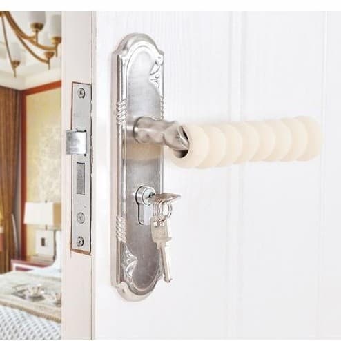 Anti-static door handle protective cover children's anti-collision head thickened protective cover baby room door handle anti-theft door gloves