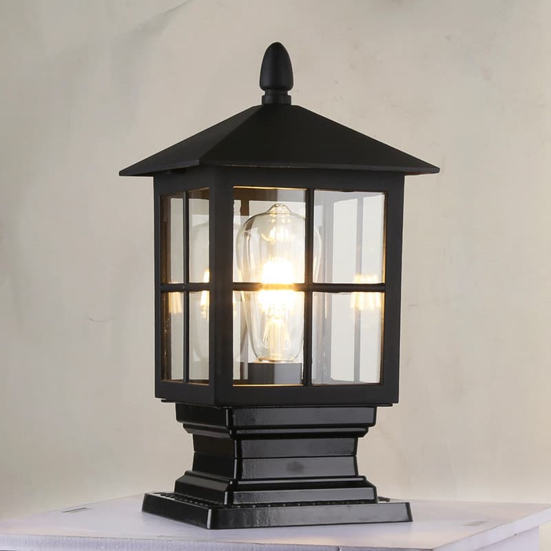 Factory Direct Sales Minimalist Aluminum Outdoor Post Light, Waterproof and Rust-Proof Yard Light, Villa Garden Wall Light, Lawn Light