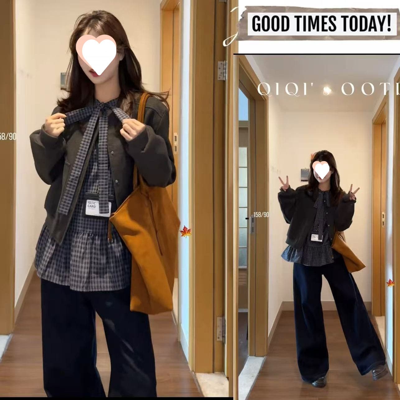 In Stock Plus Size Fat MM Korean Retro Grey Baseball Jacket, Autumn/Winter New Lazy Style Loose Plaid Shirt