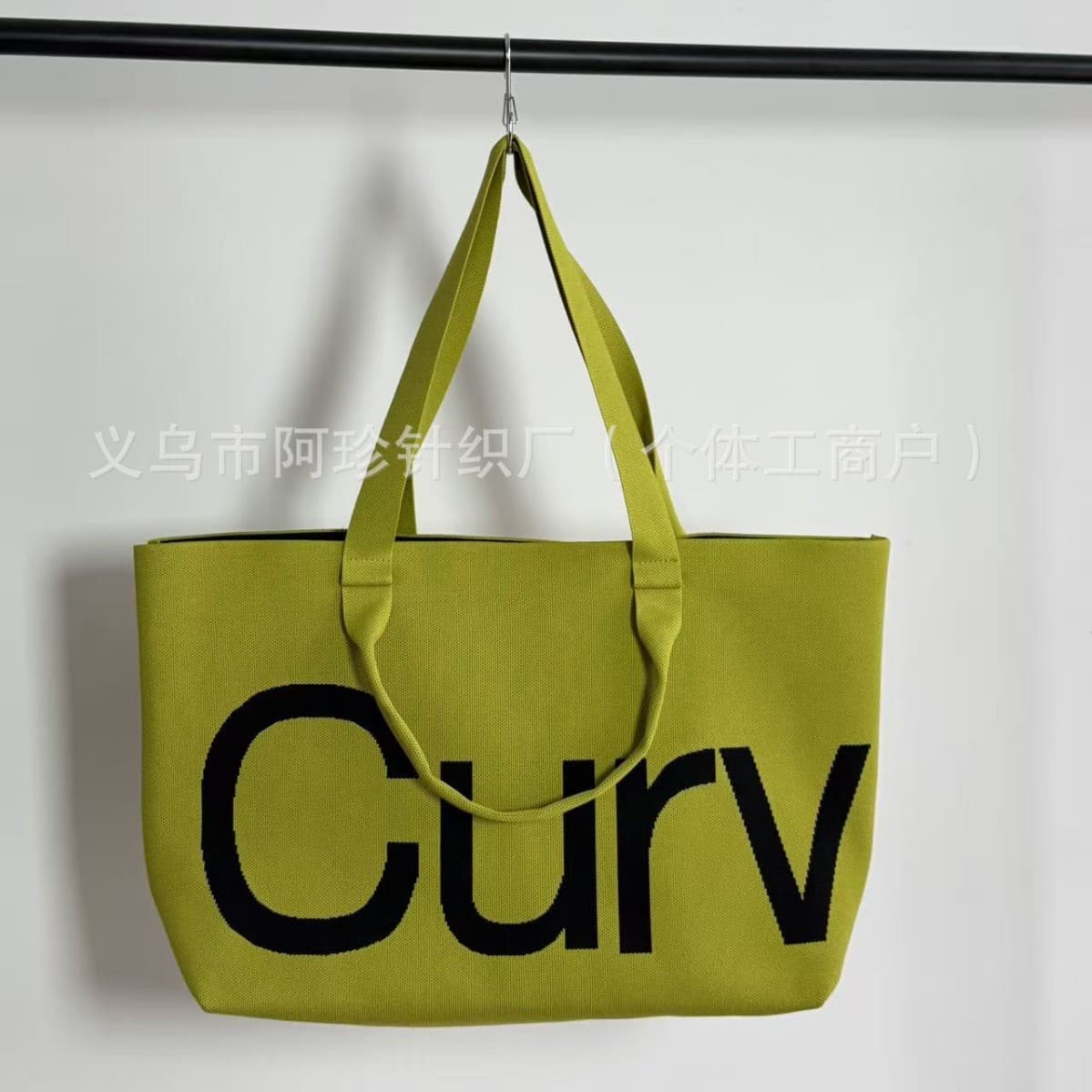 New Cross-Border Knit Handbag Wear-Resistant Letter Knit Bag Large Capacity Women's Bag Solid Color Shoulder Crossbody Bag